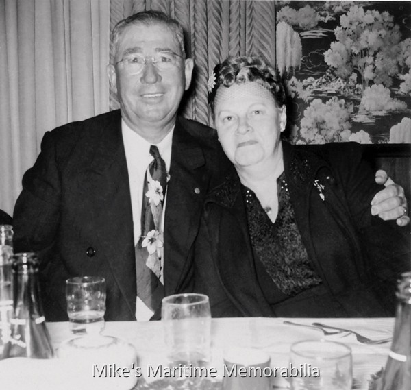 Captain Alex Hansen and wife Helen, Brooklyn, NY – 1936 Shown in this vintage photo are Captain Alex Hansen and his wife Helen circa 1936. Helen Hansen was the namesake of their family's party fishing boat, the "HELEN H" from Sheepshead Bay, Brooklyn, NY.