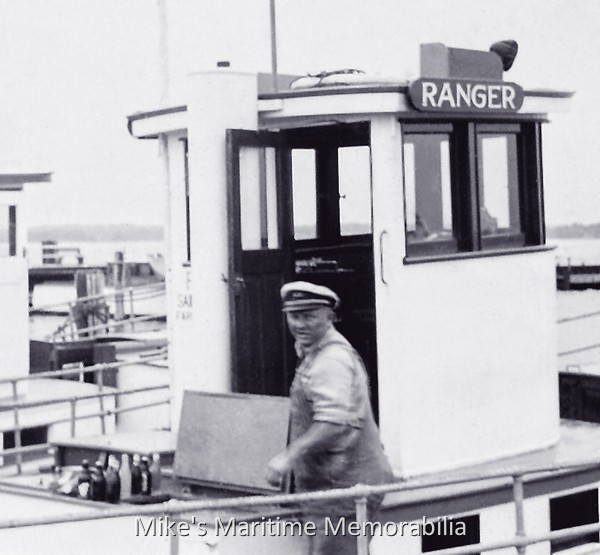 Captain John Kocsik, RANGER, Belmar, NJ – 1952 The chores of running a party boat are never ending and necessary for a good day's fishing and often, the task is mundane. In this 1952 photo, Captain John Kocsik reloads the soda box aboard his "RANGER" from Belmar Marine Basin, Belmar, NJ. Photo courtesy of Captain John Bogan Jr.