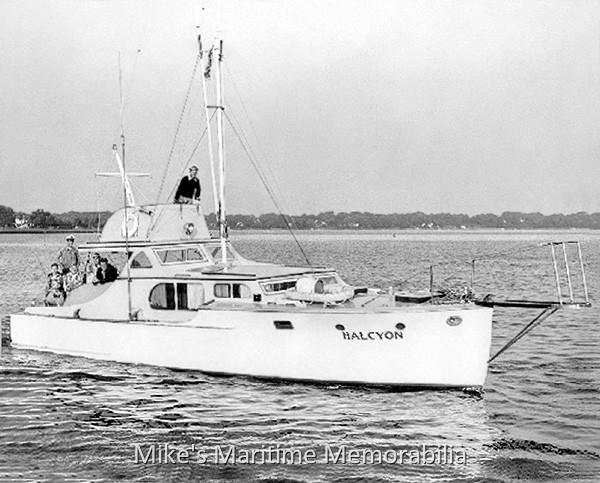 HALCYON, Brielle, NJ – 1954 Captain Gus Gavales' 42-foot charter boat "HALCYON" from Brielle, NJ circa 1954. Built in 1937 by Wheeler Yachts at Brooklyn, NY, she first sailed as the "LUCKY LEN". Photo courtesy of Captain Joe Galluccio.