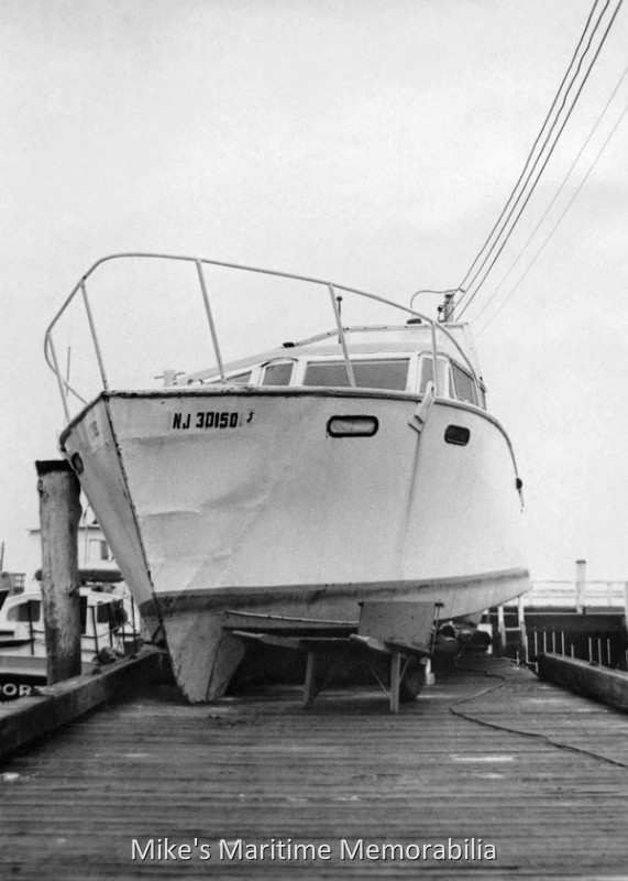 Hurricane BELLE, Atlantic Highlands, NJ – 1976 Hurricane BELLE also delivered a huge storm surge that placed this vessel on the pier it was berthed at.